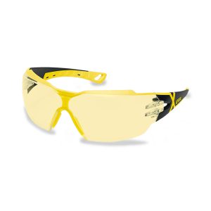 عینک ایمنی لنز زرد uvex مدل pheos cx2