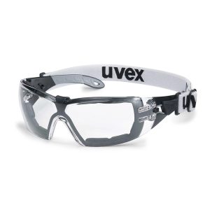 عینک ایمنی لنز شفاف uvex مدل pheos guard