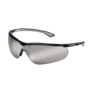 عینک ایمنی لنز جیوه ای آینه ای uvex مدل sportstyle