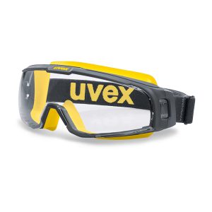 عینک ایمنی گاگل لنز شفاف uvex مدل u-sonic