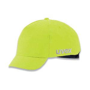کلاه بامپ کپ نقاب کوتاه زرد uvex مدل u-cap sport hi-viz