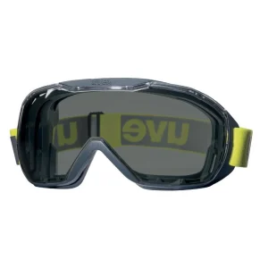عینک ایمنی گاگل لنز دودی uvex مدل megasonic
